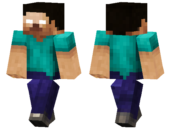 my steve and herobrine skin pack 