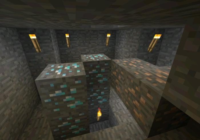  Diamonds near the spawn Glowific Best mods textures 