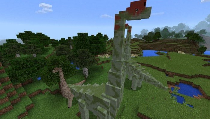 Jurassic park mod for Minecraft PE 1.7.1