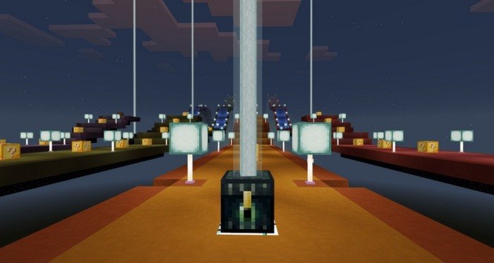 Insights and stats on Lucky block race map for MCPE