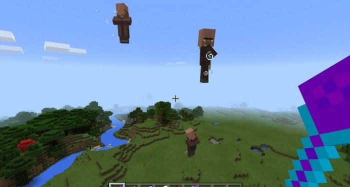 Magic that forces mobs to levitate