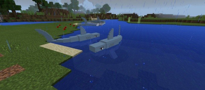 Sharks mod for Minecraft PE 1.0.2