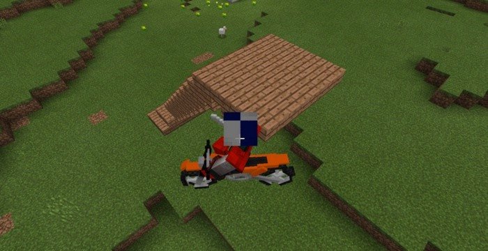 Motorcycles mod for Minecraft PE 1.0.2