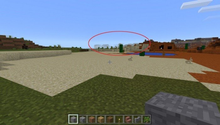 Village and Stronghold seed for Minecraft PE