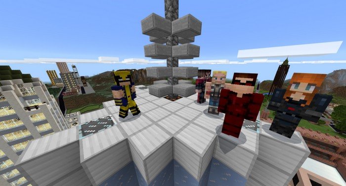 Marvel Superheroes mod for Minecraft PE 1.0.4