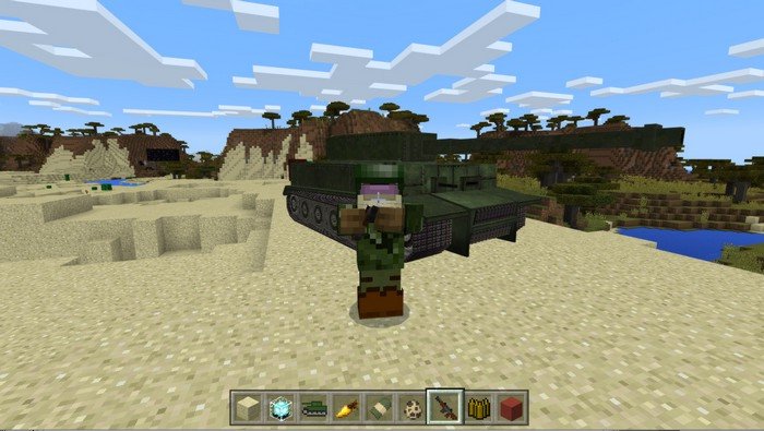 Tanks mod for Minecraft PE 1.1.2