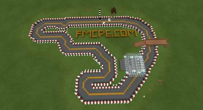 Racing track map