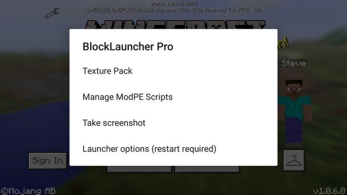 block launcher mods