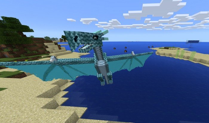 Tameable Dragons mod for Minecraft PE 1.0.5