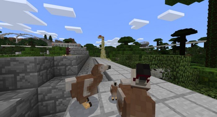 Jurassic park mod for Minecraft PE 1.7.1