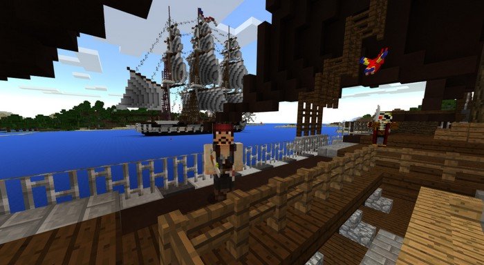 Pirates mod + map for Minecraft PE 1.0.8