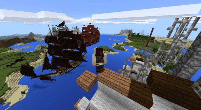 Pirates mod + map for Minecraft PE 1.0.8