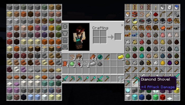 minecraft not enough items 1.0.5