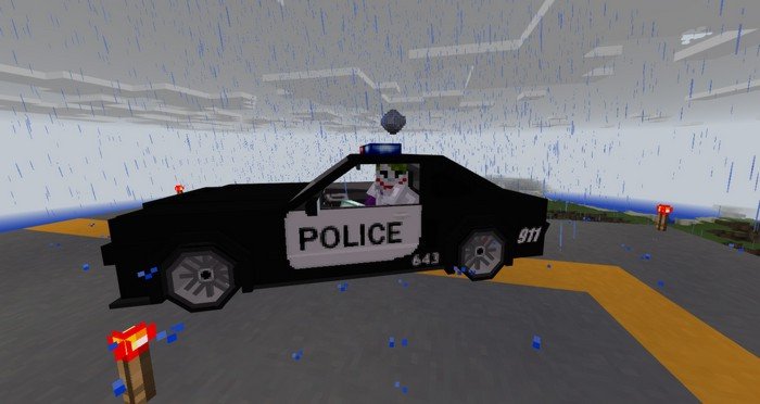 Police car mod for Minecraft PE 1.1.0