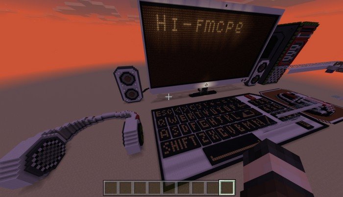 Computer Created of Redstone Minecraft Map