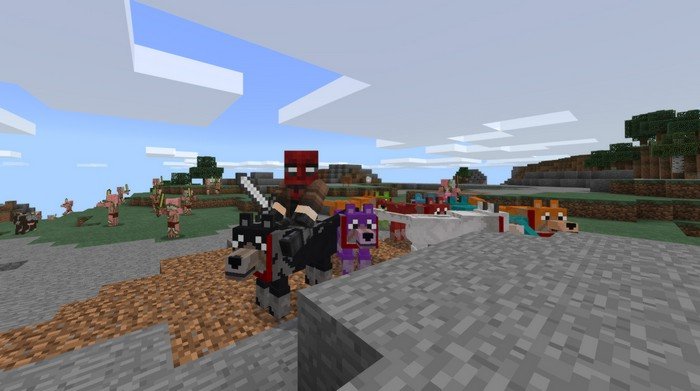 Rideable Wolves Mod For Minecraft PE 1 1 5