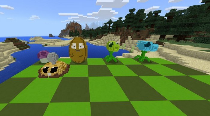 Plants vs Zombies mod for Minecraft PE 1.2.0