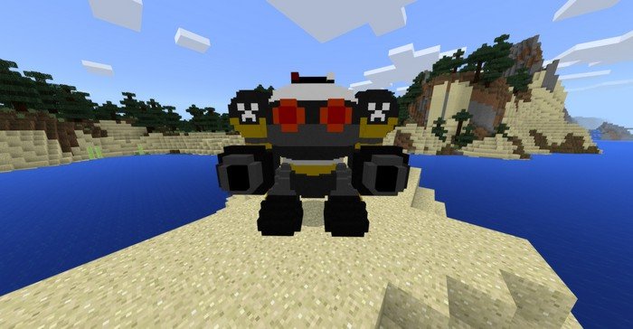 Heavy robot armor mod for Minecraft PE 1.2.0