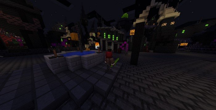 Halloween town map for Minecraft PE 1.2.3