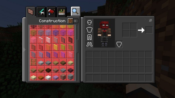 Red GUI texture pack for Minecraft pocket edition Minecraft Texture Pack