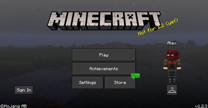 Dark interface in MCPE