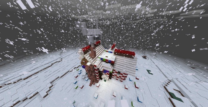 Gingerbread house in Minecraft