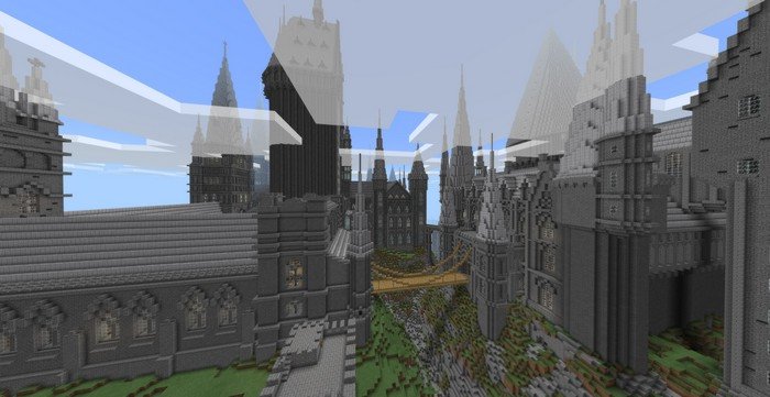 minecraft pe harry potter map download