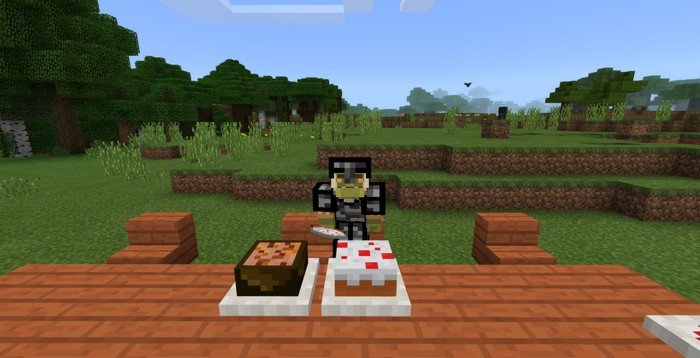 Placeable food mod for Minecraft PE 1.2.13