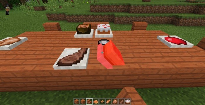 Placeable food addon