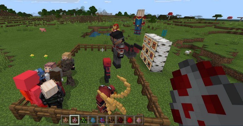 Addon minecraft pe. Мстители майнкрафт 1.12.2. Мод на майнкрафт пе 1.18.2 Марвел. Майнкрафт база ЭНДГЕЙМ. Аддон на бандитов в майнкрафт пе.