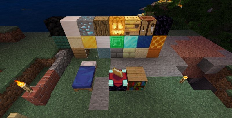 Multipixel texture pack for Minecraft PE 1.18.2