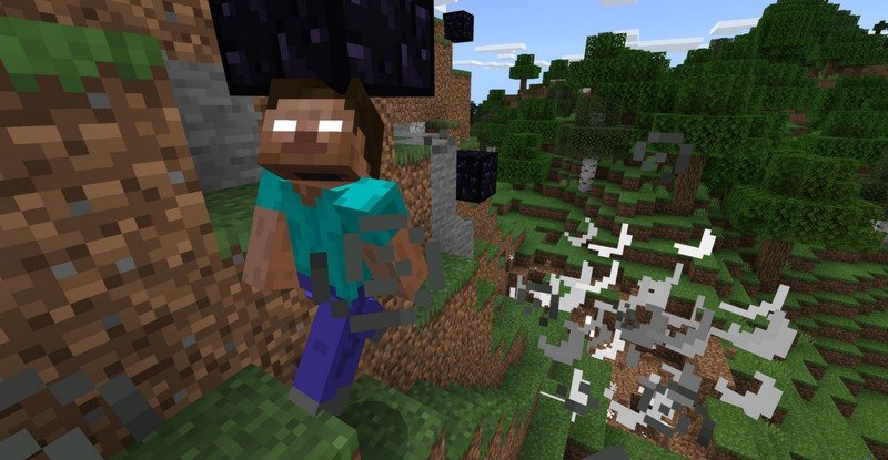 Bandit Herobrine Skin for Minecraft PE 1.20.15, 1.19.83