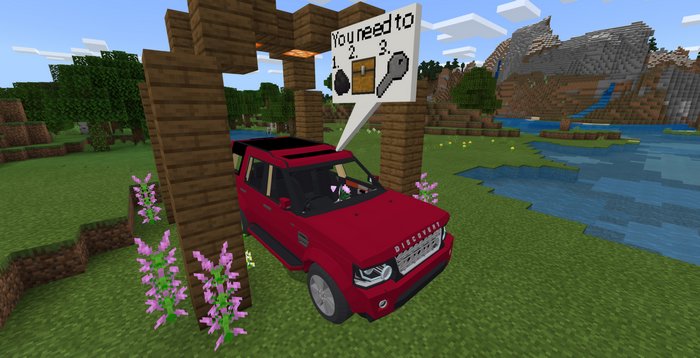 minecraft pe addons car