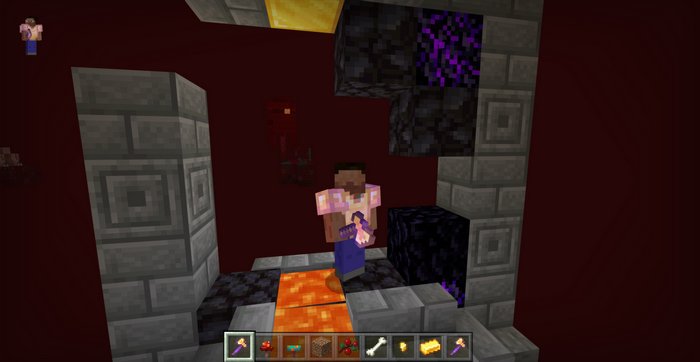 nether portal pe