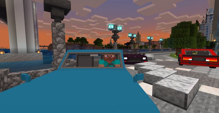 Nissan 240Z car addon for Minecraft PE 1.16.10