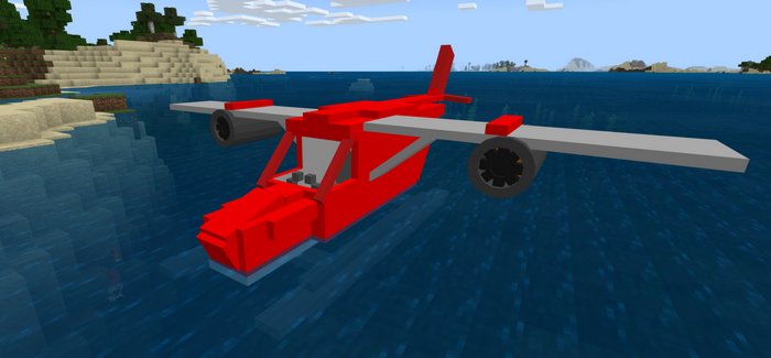 Seaplane addon for Minecraft PE 1.16.20