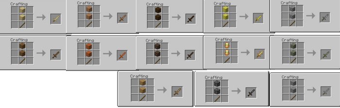 New Swords and Tools addon for Minecraft PE 1.20.15