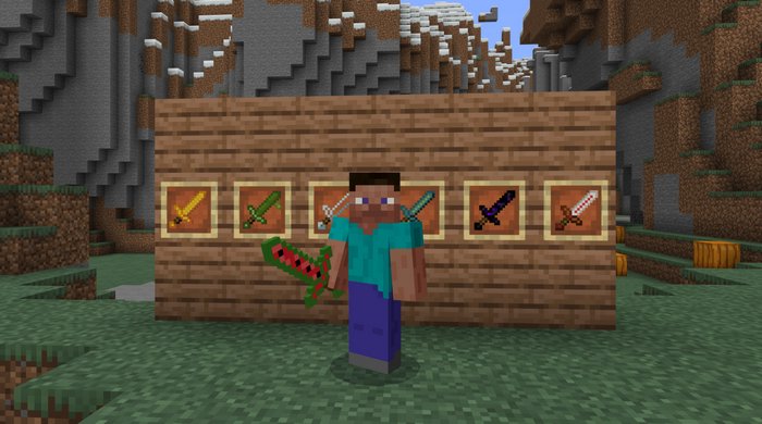 100+ New Swords Addon For Minecraft Pe 1.18