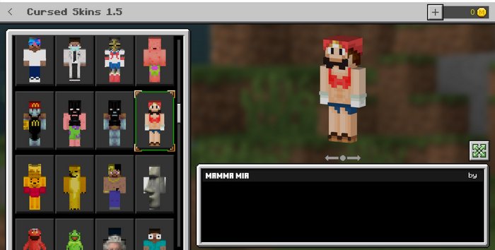 Cursed Skin pack for Minecraft PE 