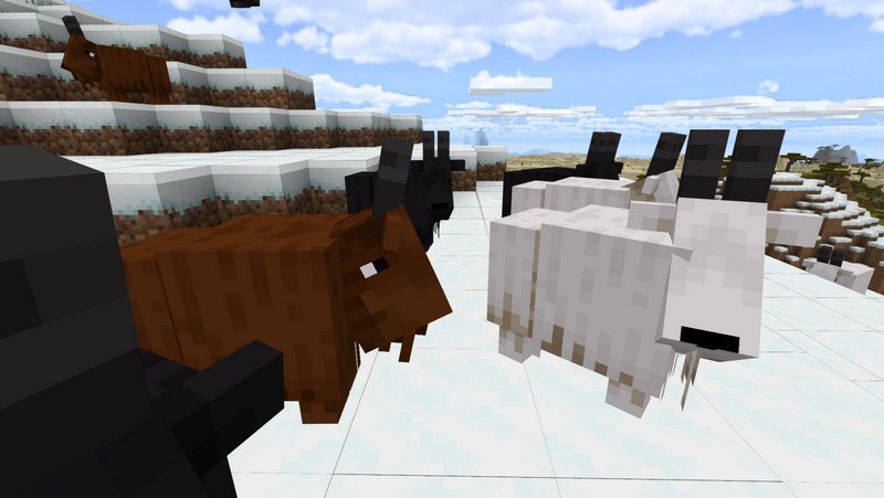  Goats addon for Minecraft PE 1.16.101