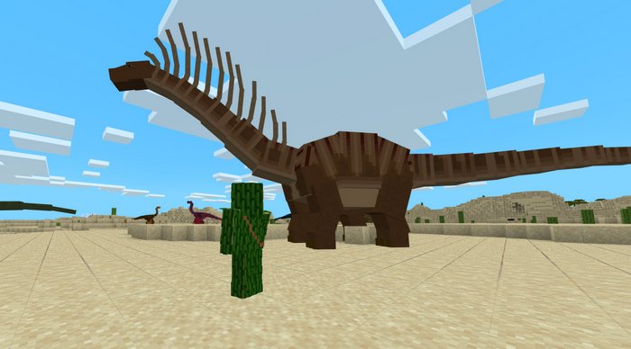 minecraft dinosaur addon