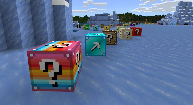 Lucky Blocks Race Map (1.19) - MCPE/Bedrock