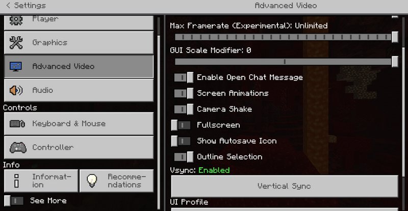 Action Optimization Original 0.3 - MCPE Addons for Bedrock