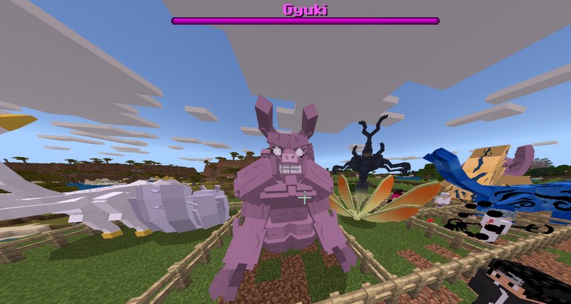 Sasuke Susanoo in Minecraft PE [Naruto] (Command Block Creation