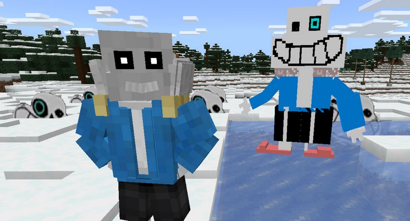 Dust Sans Addon Error404 Update Minecraft Pe Mods - Epic Sans Addon Png, Undertale Gaster Icon - free transparent png images 