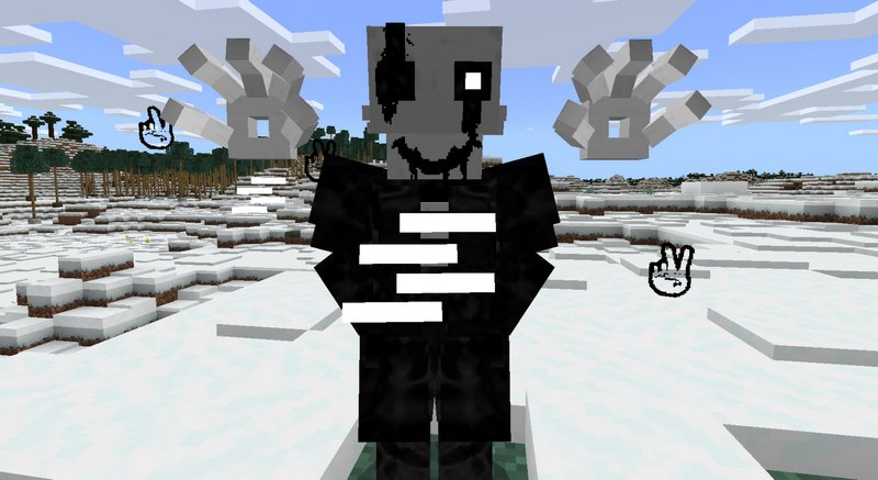 Dust Sans Addon Error404 Update Minecraft Pe Mods - Epic Sans Addon Png, Undertale Gaster Icon - free transparent png images 