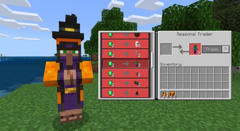 What happens in Minecraft during Halloween?