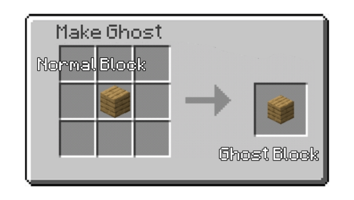 Ghost Block crafting