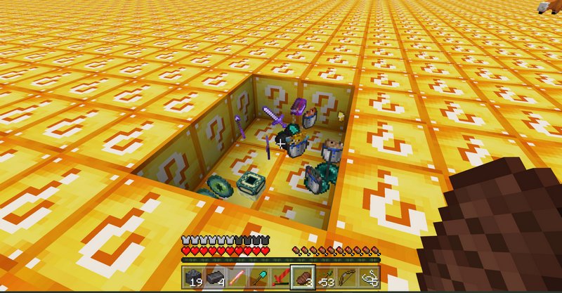 Lucky Blocks Race Map for MCPE 4.0 Free Download