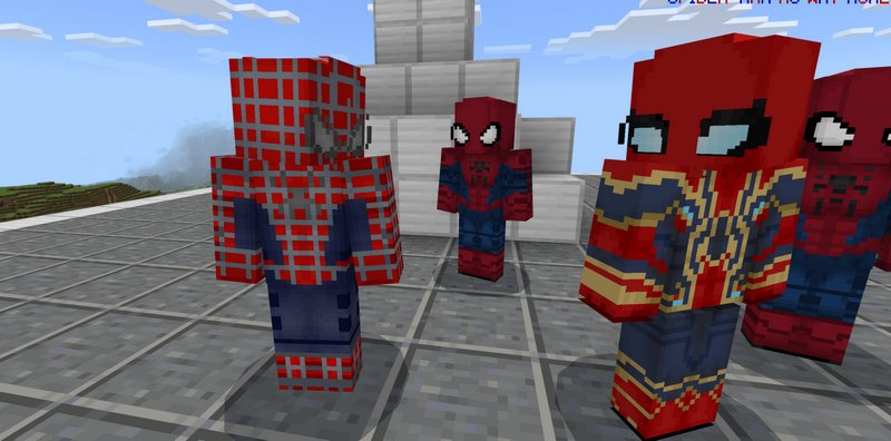 Spider-man: No Way Home addon for Minecraft 